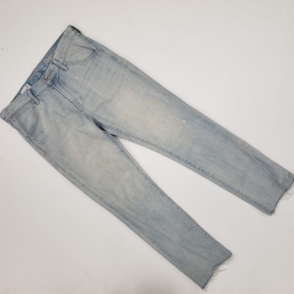 Gap Authentic Boyfriend Distressed Denim Size 25